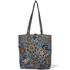 Vera Bradley Retired Bali Blue Tote Bag